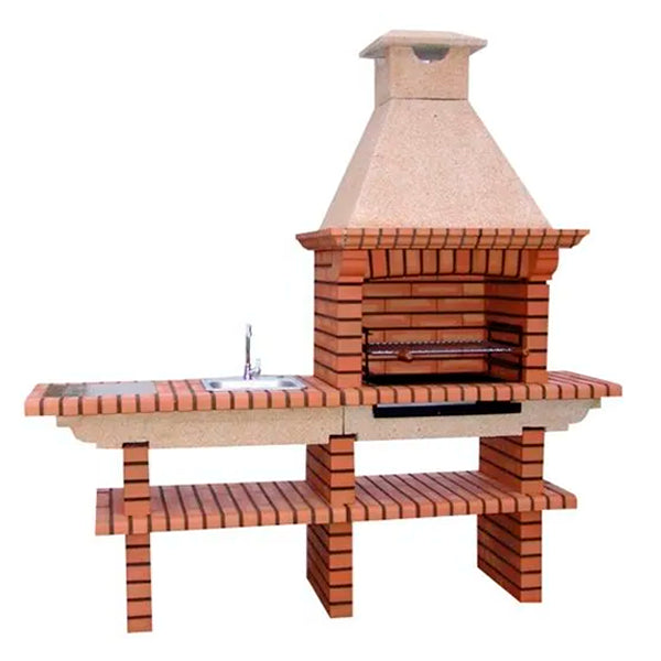 Barbecue avec évier inox 