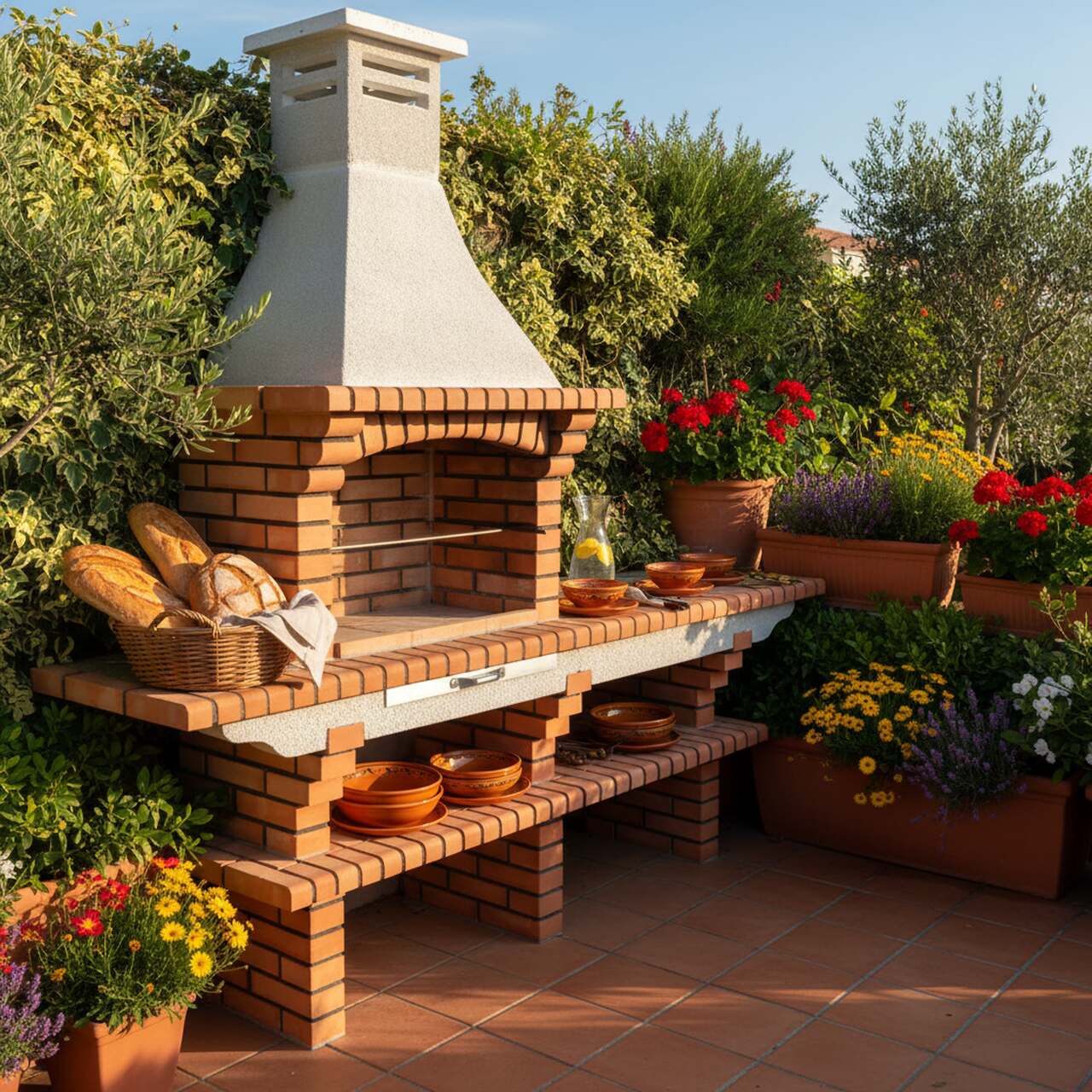 Barbecue de Jardin avec évier 