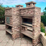 Barbecue en Beton Avec Four a Bois 