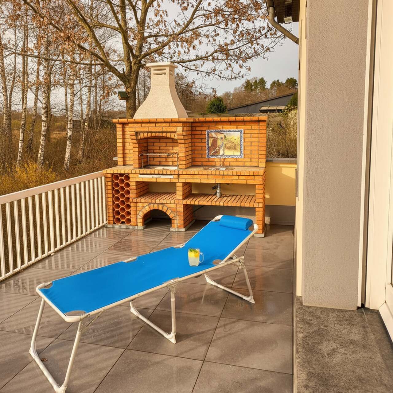 barbecue en brique avec evier 