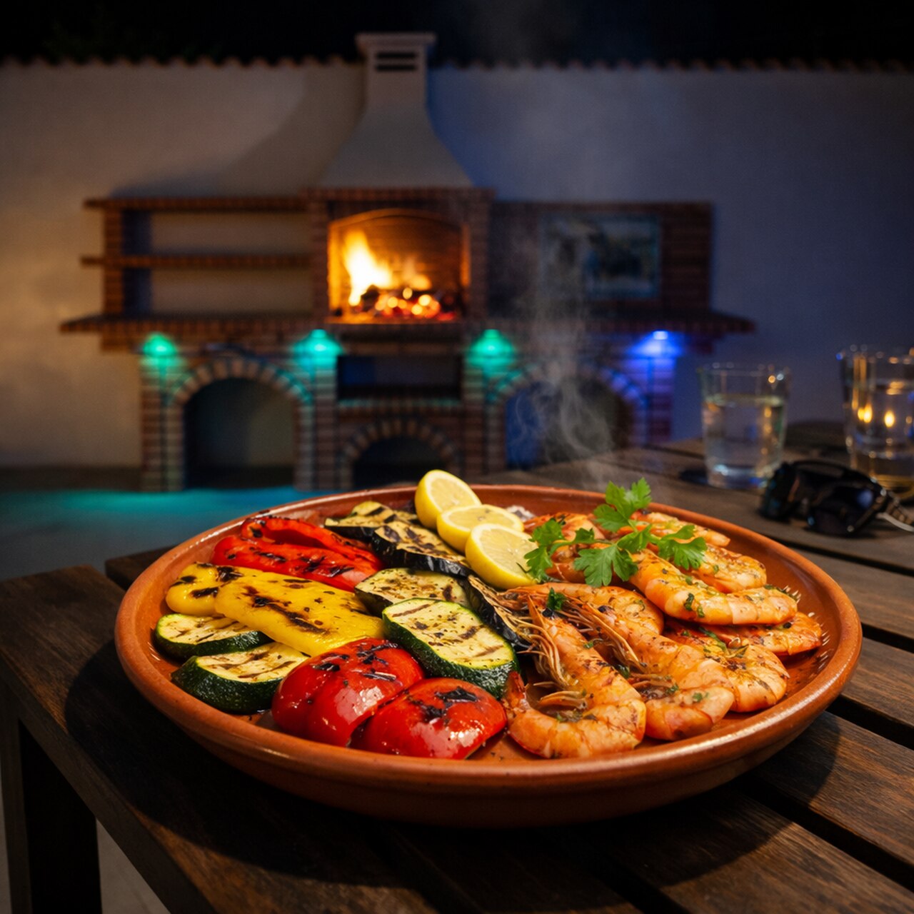 Barbecue en Brique avec évier 