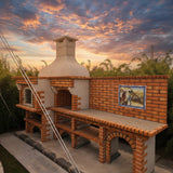 Barbecue en Brique avec four et évier CE9040F