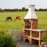 Barbecue en Brique de Jardin avec évier 