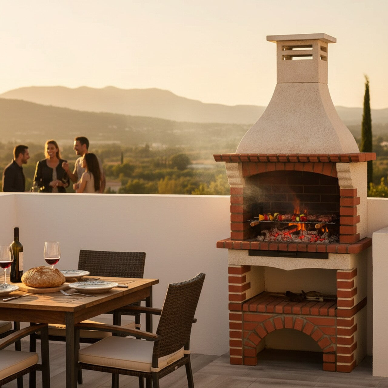 Barbecue en Briques Portugais 