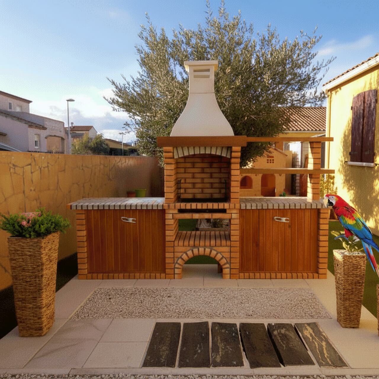 Barbecue en Briques avec évier 