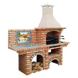 barbecue en briques avec evier 