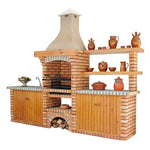 barbecue en briques avec evier ce8040f