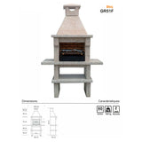 Barbecue GR51F installé