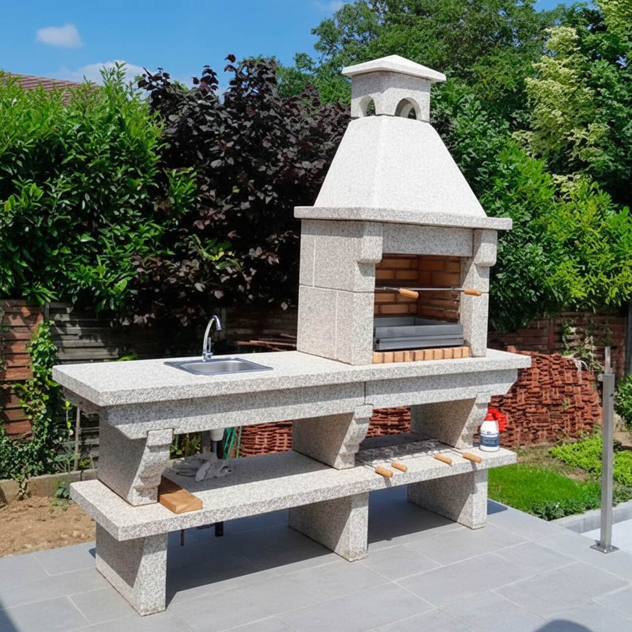 Barbecue en Granit avec Evier GR42F