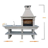 Barbecue GR42F installé