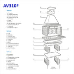 Barbecue en Pierre AV310F
