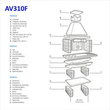 Barbecue en Pierre AV310F