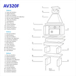 Barbecue en Pierre AV320F