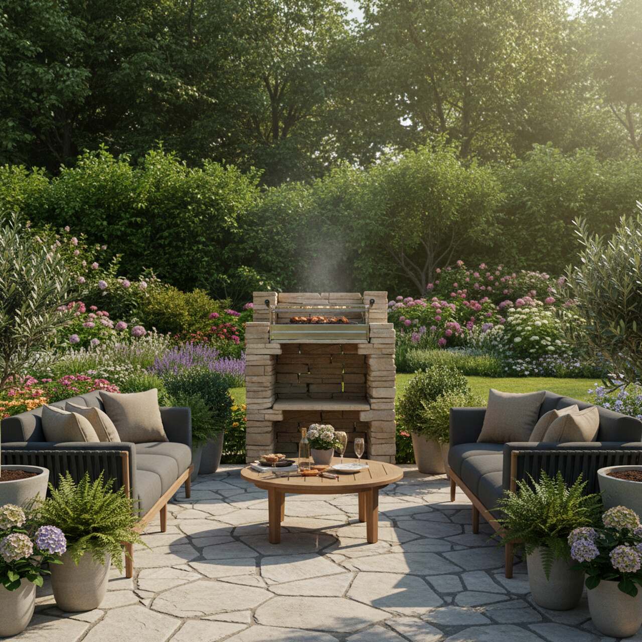 Barbecue en Pierre FB001F