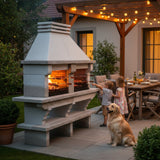 Barbecue en Pierre Granit GR55F