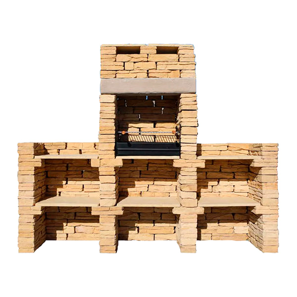 Barbecue en Pierre avec Plans de Travail 