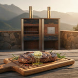 Barbecue en Pierre et Briques avec Four 