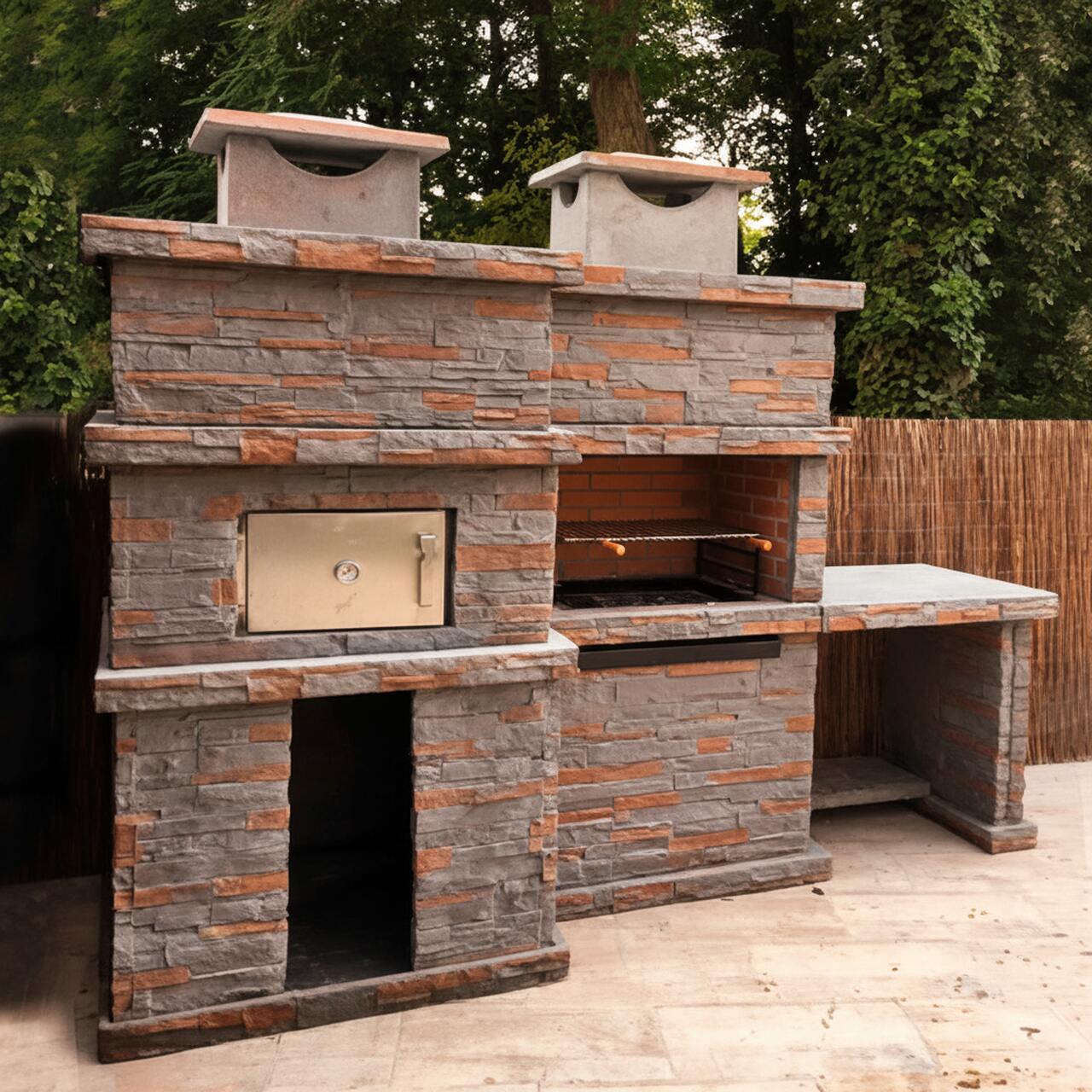 Barbecue en Pierre et Four a Bois PR4740F