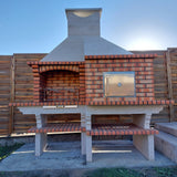 Brick barbecue with oven AV351F