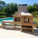 Barbecue en granit avec four GR66F