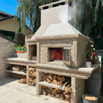 Barbecue en granit avec four GR66F