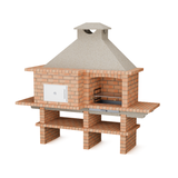 Barbecue fixe avec four a pain et pizza 