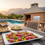 Barbecue fixe avec four a pain et pizza 