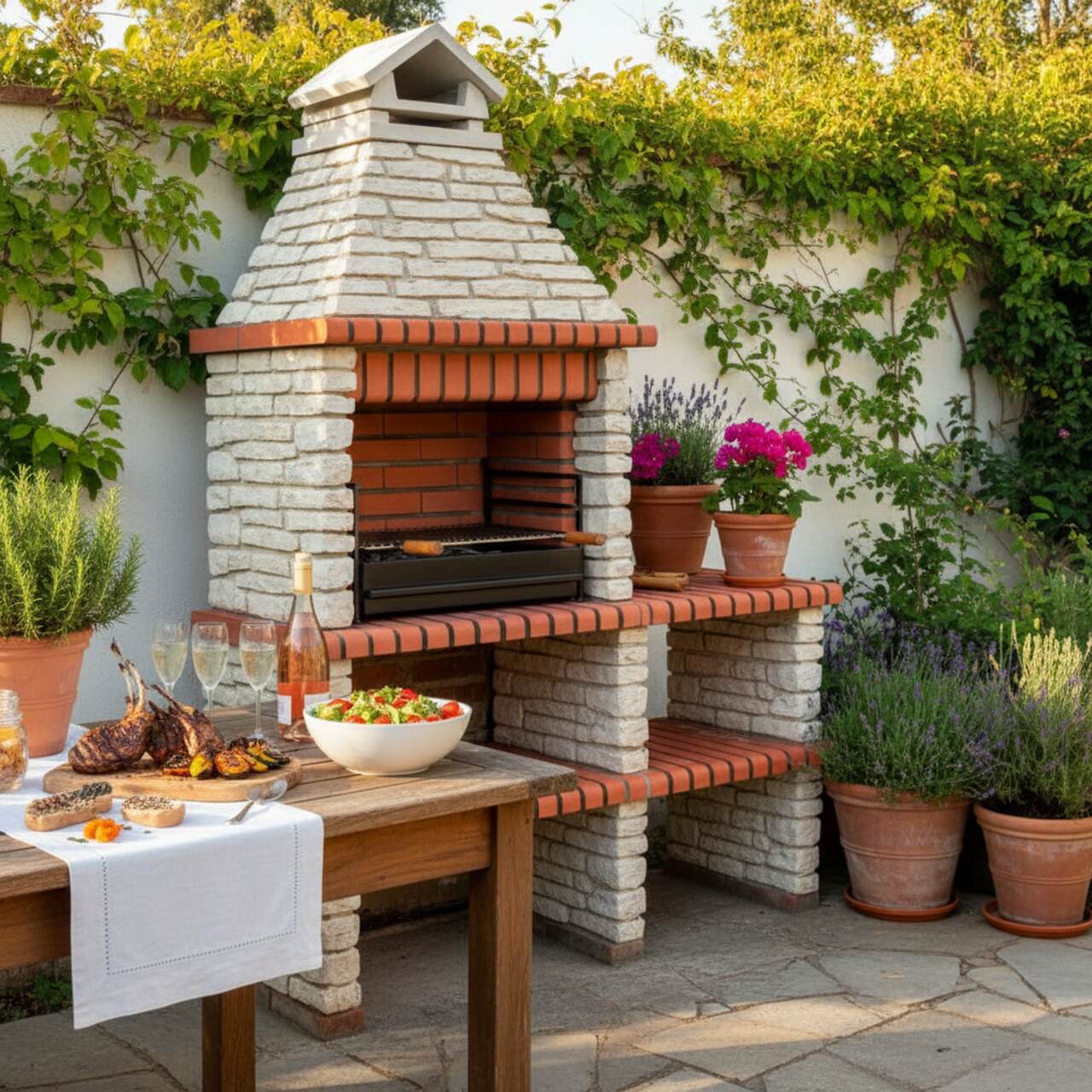 Barbecue fixe en pierre AR2090F