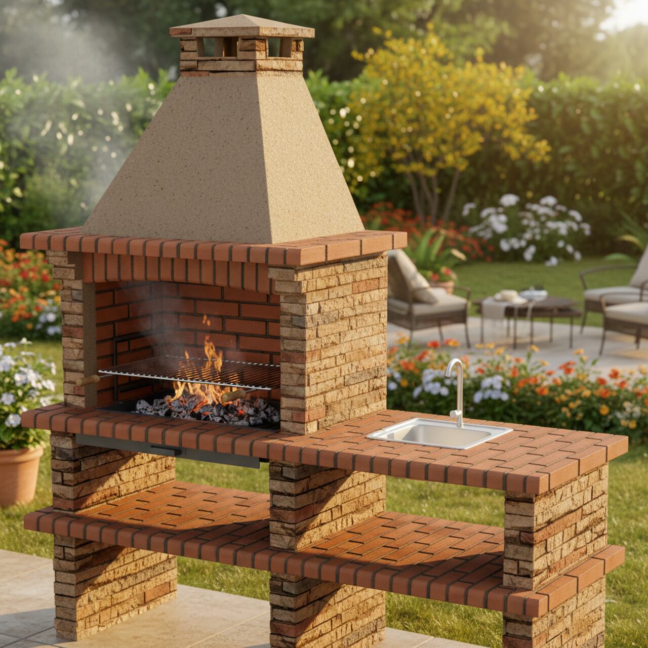 Barbecue fixe en pierre Impexfire PR4220F