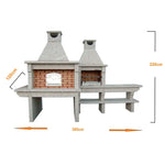 Barbecue GR56F installé