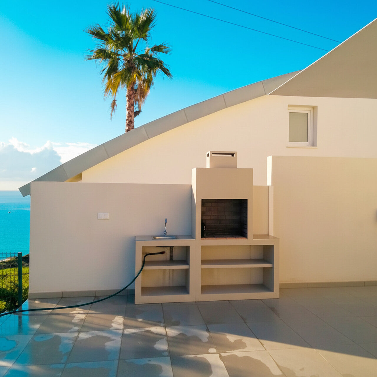 Barbecue moderne avec évier AV30M