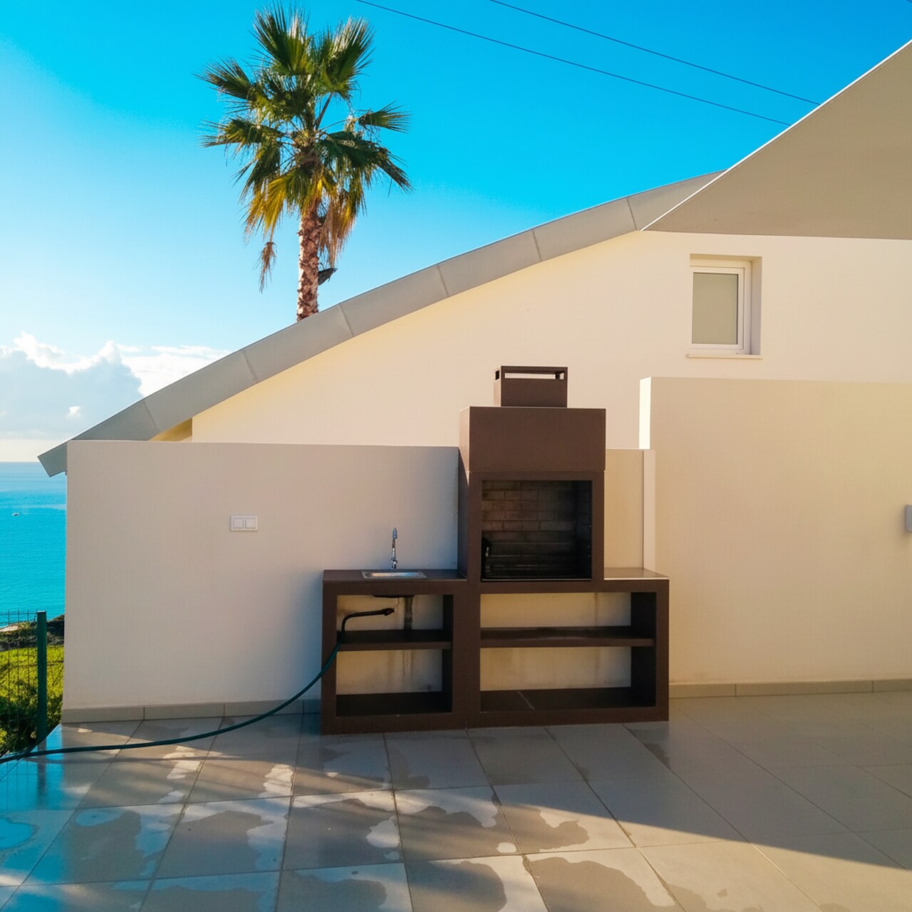 Barbecue moderne avec évier AV30M