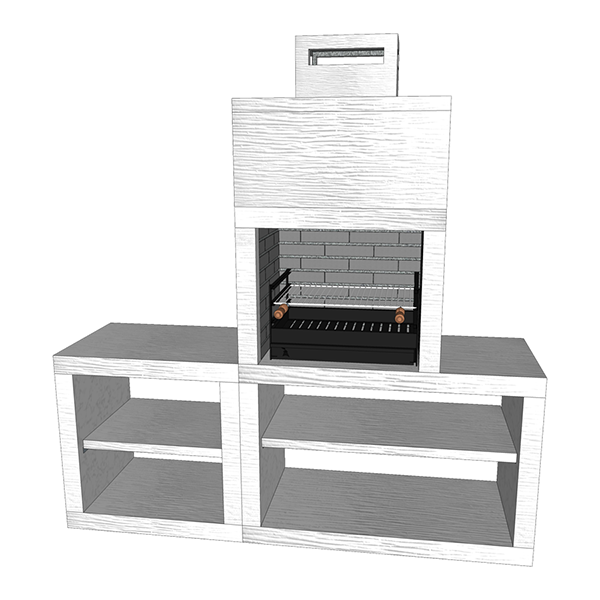 Barbecue moderne avec évier AV30M