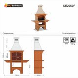 CE2050F Fixed Brick Barbecue