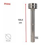 Cheminée INOX Complète 100cm MAXIMUS 100cm avec Chapeau INOX à Aba AC175F