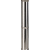Cheminée INOX Complète 100cm MAXIMUS 70cm avec Chapeau INOX à Aba AC174F