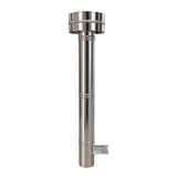 Cheminée INOX Complète 100cm MAXIMUS 100cm avec Chapeau INOX à Aba AC175F