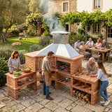 Barbecue d'angle avec Four AV360B