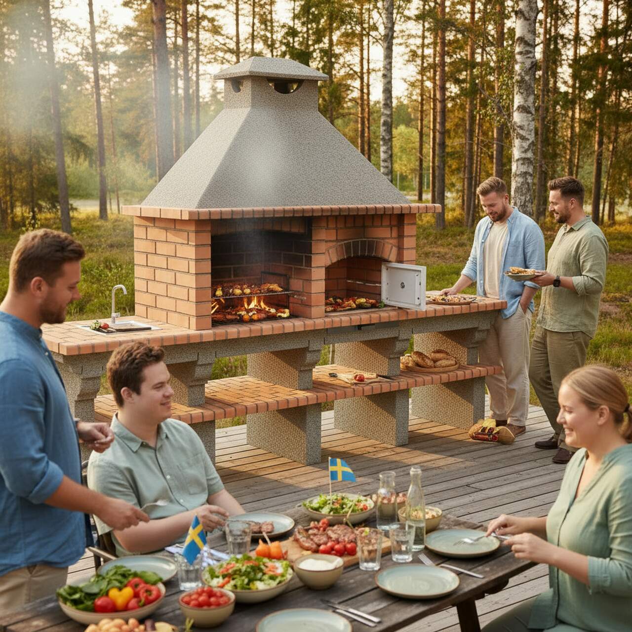 Four a Pain et Barbecue en Brique 