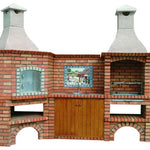 four a bois d angle avec barbecue ce1002b