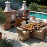 Four a bois d'angle avec Barbecue CE1002B