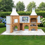 Four a pizza d'angle avec Barbecue CE1008B