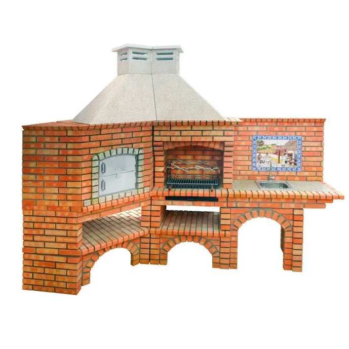 Four d'angle avec Barbecue CE1001B