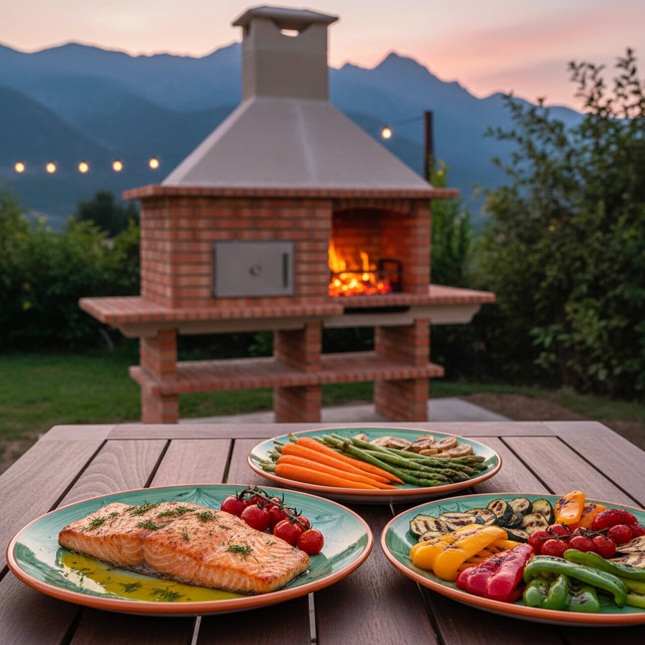 Four et Barbecue en Brique 