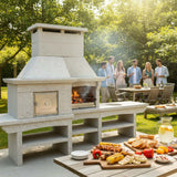 Barbecue en Granit avec four a Pizza GR65F