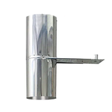 Cheminée INOX Complète 100cm MAXIMUS 100cm avec Chapeau INOX à Aba AC175F