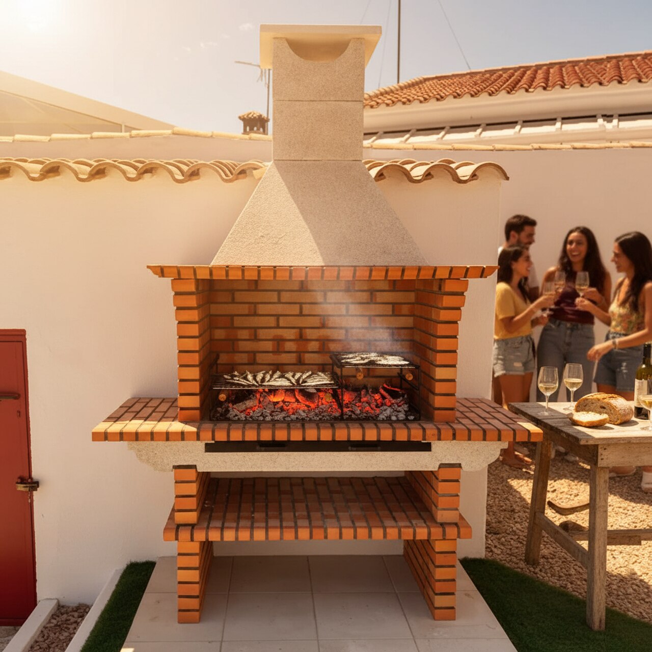 Kit Barbecue fixe en brique 