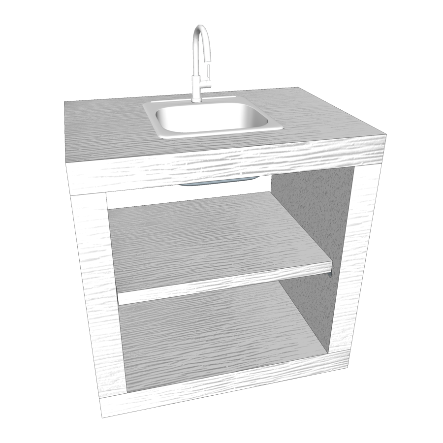 module de 80 pour barbecue moderne md80f