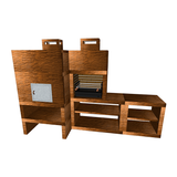 barbecue moderne avec four et evier av80m