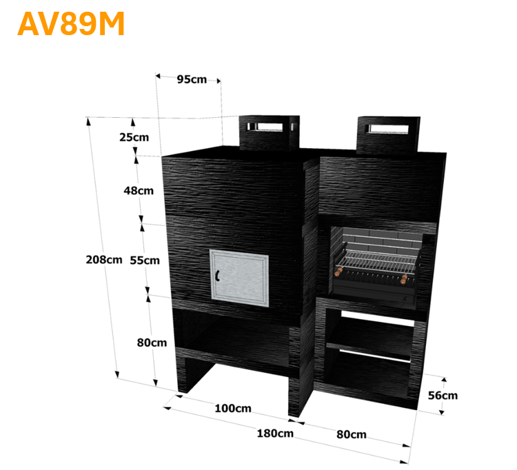 Barbecue Moderne avec Four AV89M